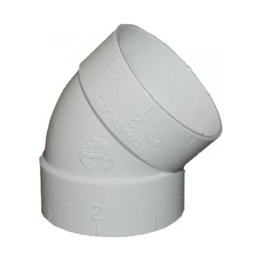 Coude 45° PVC Ø50 mm