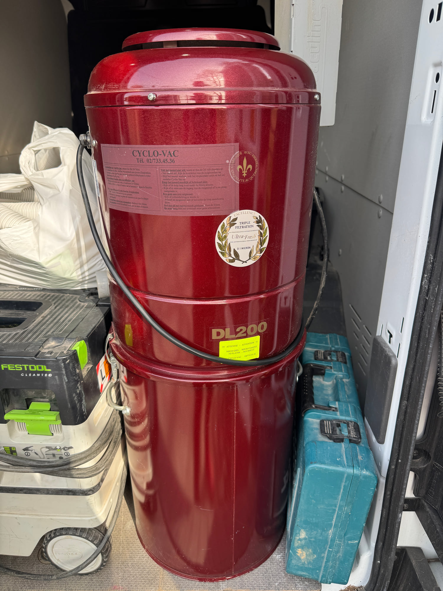 Centrale Cyclovac DL200 — intervention AspiWall